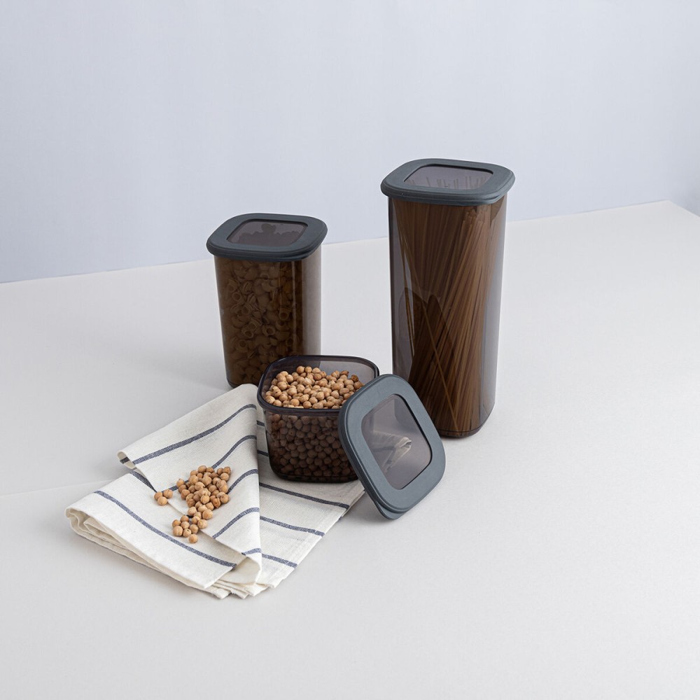 Récipient de Conservation des Aliments Quid City Gris 1,2 L Avec couvercle (12 Unités)