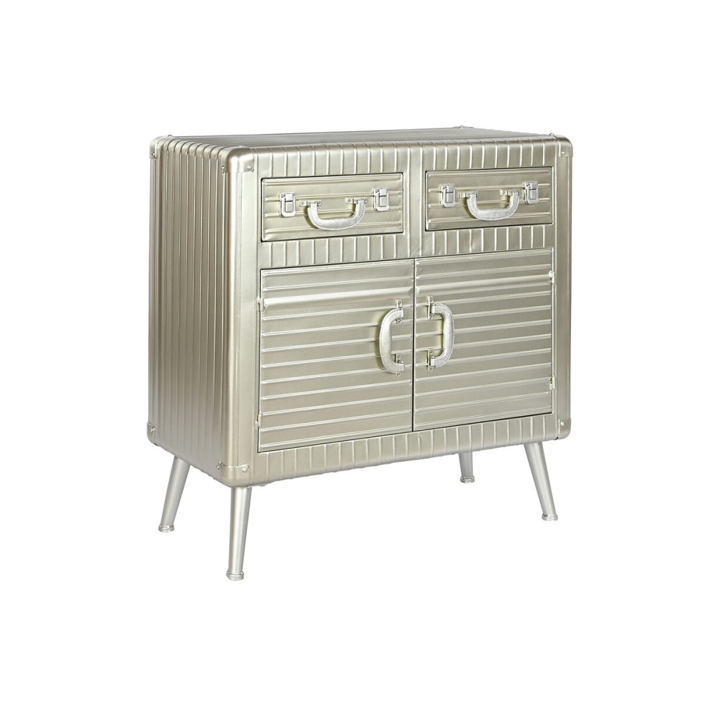Anrichte Home ESPRIT Silberfarben Metall Holz MDF 80 x 39 x 82 cm