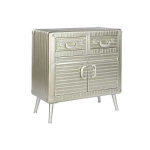 Anrichte Home ESPRIT Silberfarben Metall Holz MDF 80 x 39 x 82 cm