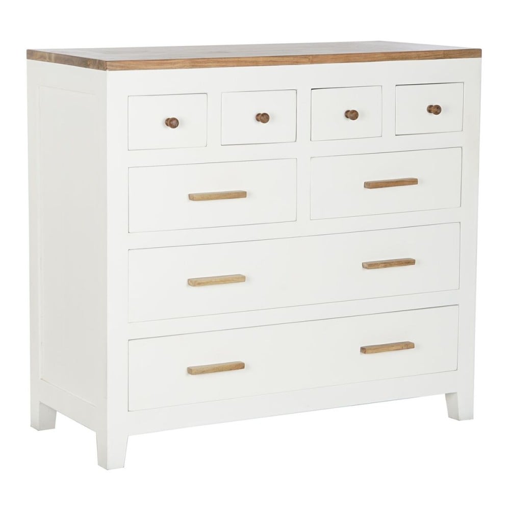 Kommode DKD Home Decor Weiß Braun Akazienholz Mango-Holz Urban 110 x 45 x 100 cm