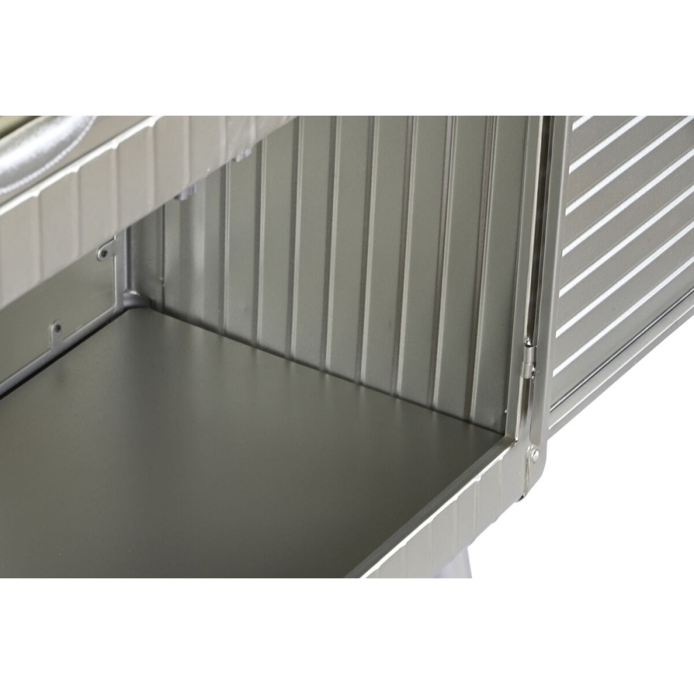 Anrichte Home ESPRIT Silberfarben Metall Holz MDF 80 x 39 x 82 cm