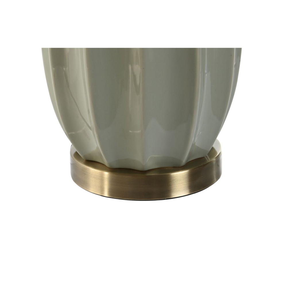 Tischlampe Home ESPRIT Weiß grün Steingut 50 W 220 V 40 x 40 x 78 cm