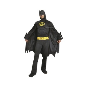Verkleidung für Erwachsene Schwarz Batman