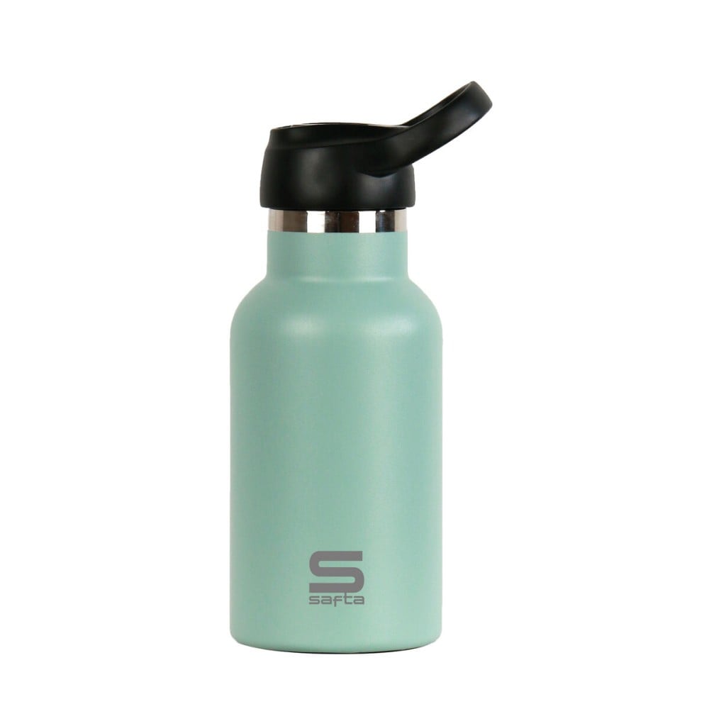 Thermosflasche Safta Eucalipto grün Silikon Edelstahl