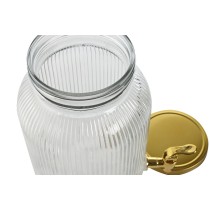 Distributeur d'eau Home ESPRIT Doré Métal Verre 5,5 L 18 x 23,5 x 30 cm