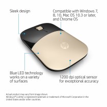 Schnurlose Mouse HP X7Q43AA Gold 1200 DPI