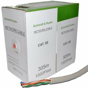 Câble Ethernet LAN GEMBIRD UPC-5004E-SOL Gris 305 m 305 m