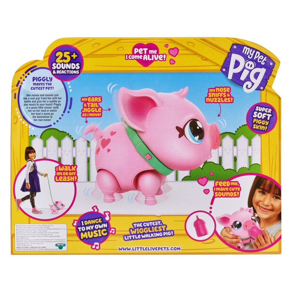 Animal de Compagnie Interactif Moose Cochon 30 cm