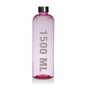 Wasserflasche Versa Rosa 1,5 L Acryl Stahl polystyrol 9 x 29 x 9 cm