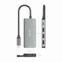 USB Hub Aisens A109-0945 Grey 100 W