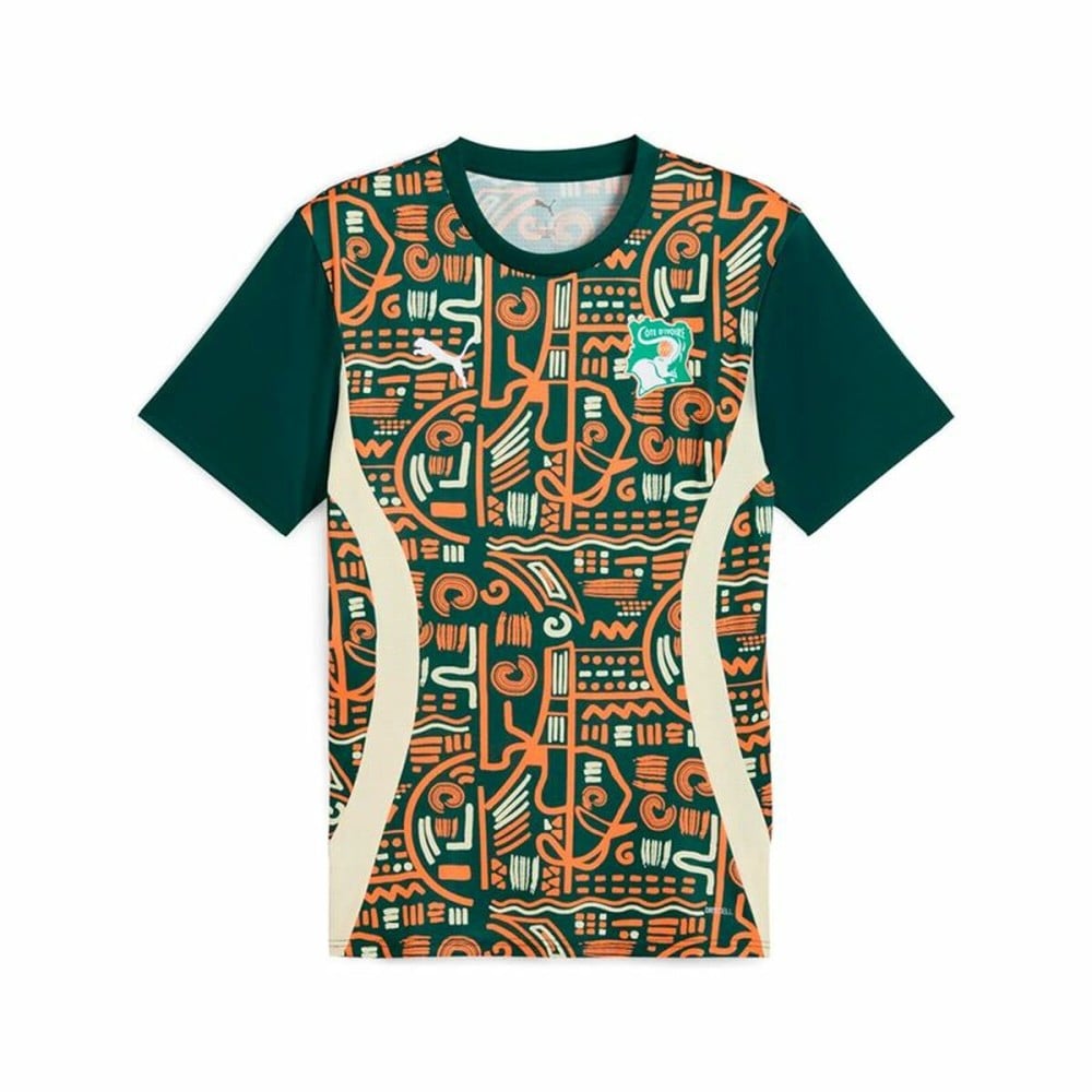 Men's Short-sleeved Football Shirt Puma Cote d'Ivore Prematch Ss Green