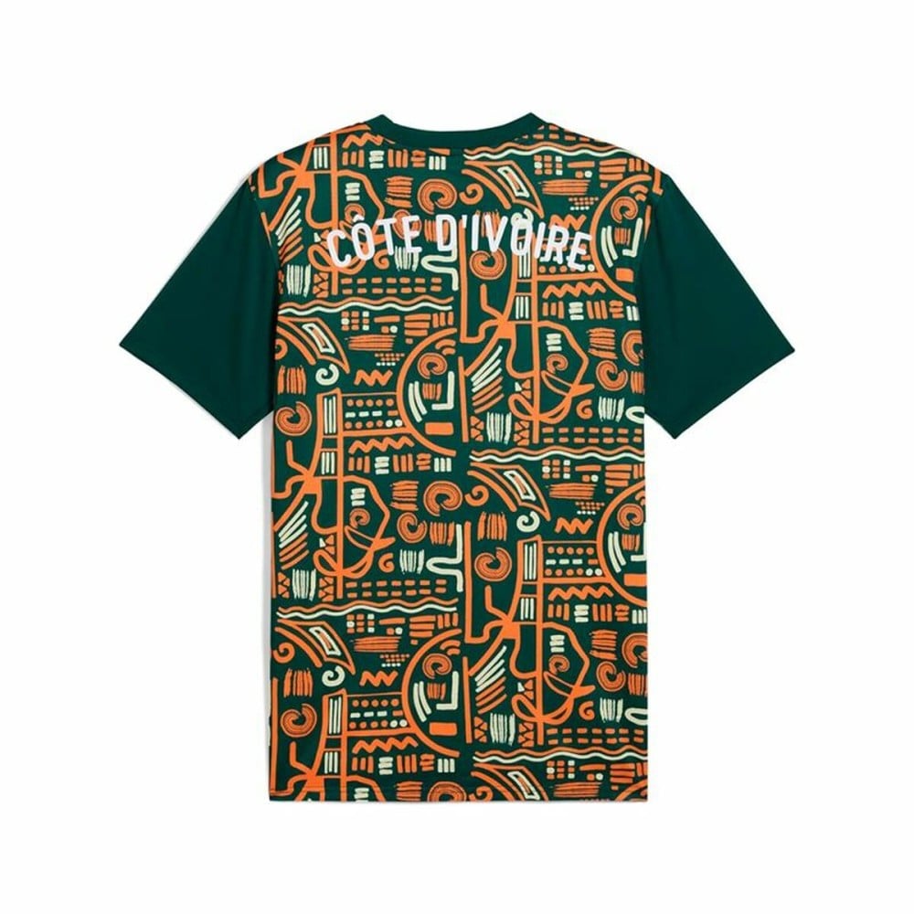 Men's Short-sleeved Football Shirt Puma Cote d'Ivore Prematch Ss Green