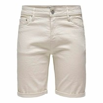 Shorts pour Hommes Only & Sons Onsply 9296 Ecru Beige