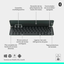 Keyboard Logitech 920-012973 Graphite Spanish QWERTY
