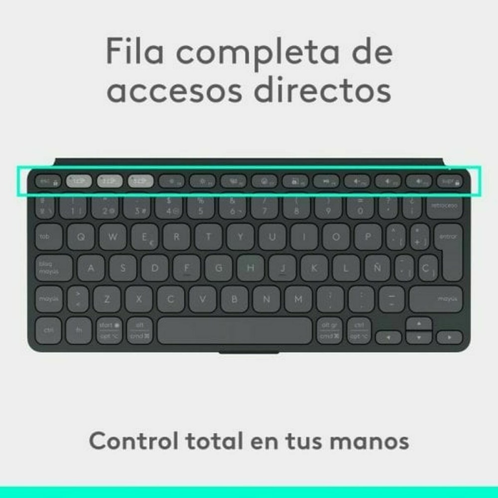 Keyboard Logitech 920-012973 Graphite Spanish QWERTY