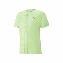 Maillot de Corps de Sport à Manches Coupe Puma Run Graphic Vert citron