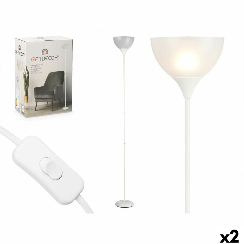 Stehlampe CE13581-3(133) Weiß 60 W 220-240 V 22 x 185 x 22 cm (2 Stück)