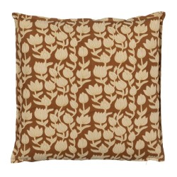 Coussin Coton Marron Beige 50 x 50 cm