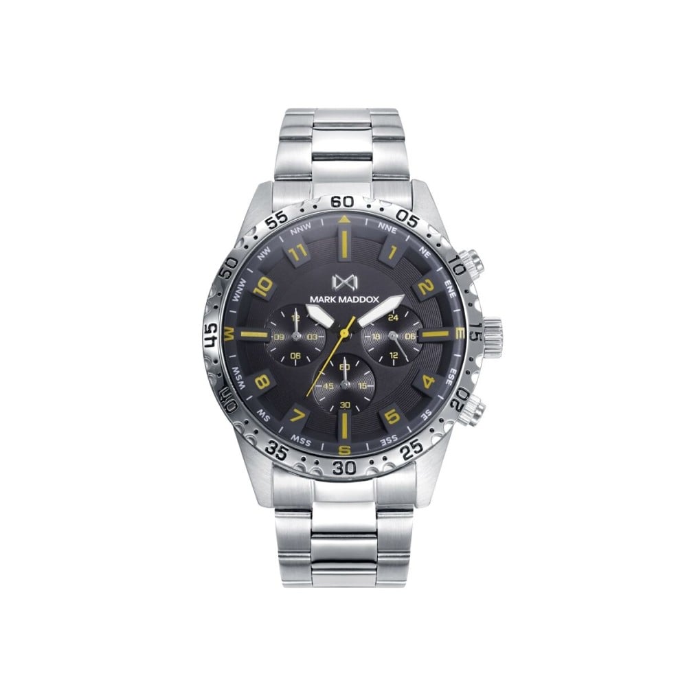 Herrenuhr Mark Maddox HM0135-54 Schwarz Silberfarben (Ø 44 mm)