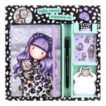 Stationery Set Gorjuss Smitten kitten Purple Black White