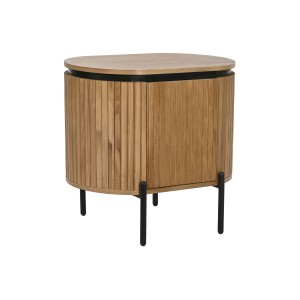Nachttisch Home ESPRIT natürlich Metall Paulonia-Holz 60 x 43 x 57 cm