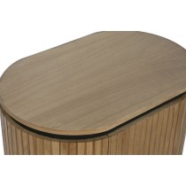 Nachttisch Home ESPRIT natürlich Metall Paulonia-Holz 60 x 43 x 57 cm