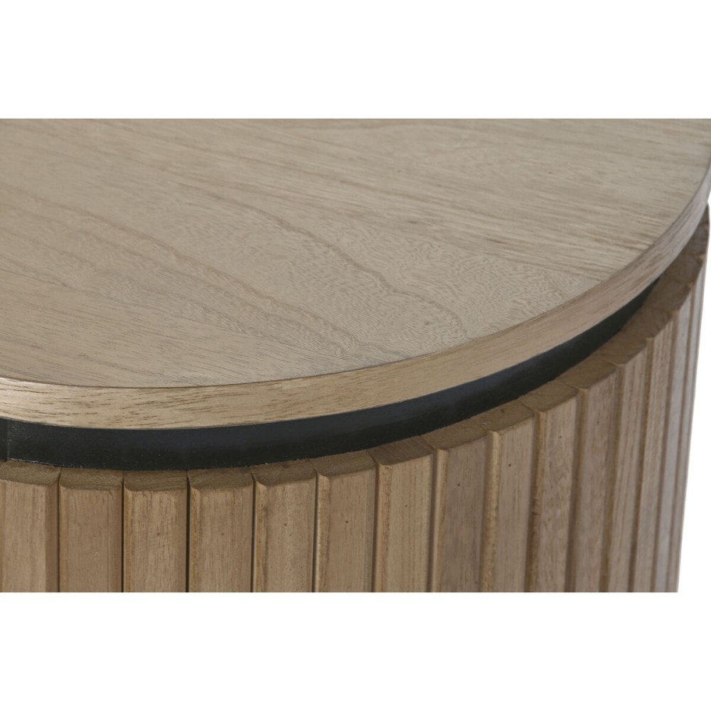 Nachttisch Home ESPRIT natürlich Metall Paulonia-Holz 60 x 43 x 57 cm
