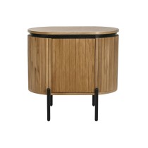Nachttisch Home ESPRIT natürlich Metall Paulonia-Holz 60 x 43 x 57 cm