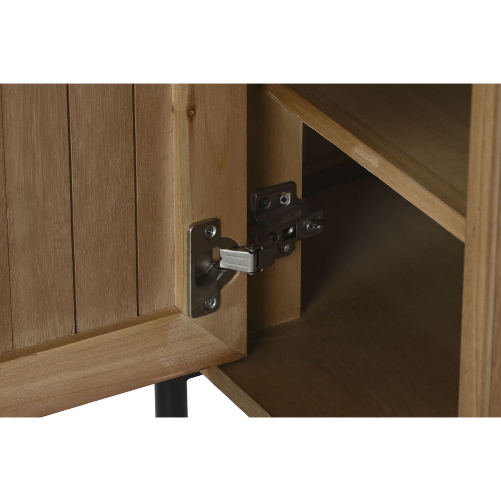 Nachttisch Home ESPRIT natürlich Metall Paulonia-Holz 60 x 43 x 57 cm
