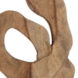 Sculpture Beige Mango wood 26 x 8,5 x 52 cm