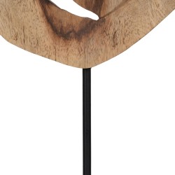 Sculpture Beige Mango wood 26 x 8,5 x 52 cm