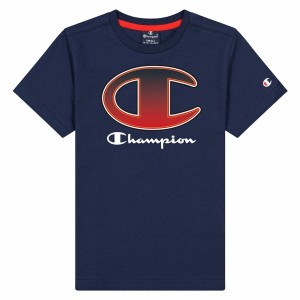 Child's Short Sleeve T-Shirt Champion Crewneck T-Shirt B Navy Blue