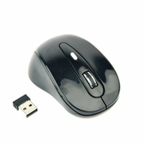 Schnurlose Mouse GEMBIRD MUSW-6B-01 Schwarz Schwarzweiß 1600 dpi