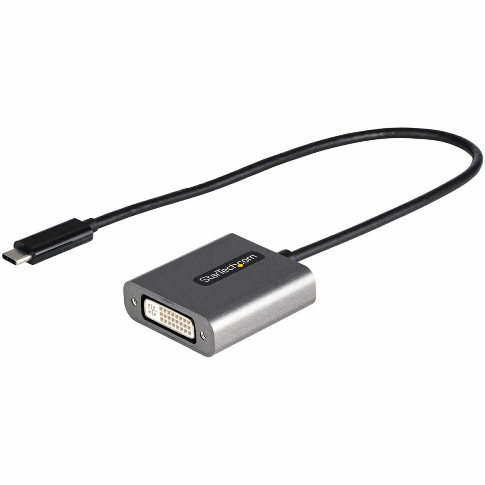 USB C to DVI Adapter Startech CDP2DVIEC Black Silver Black/Silver