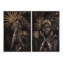 Bild Home ESPRIT Moderne Afrikanerin 80 x 3,5 x 120 cm (2 Stück)