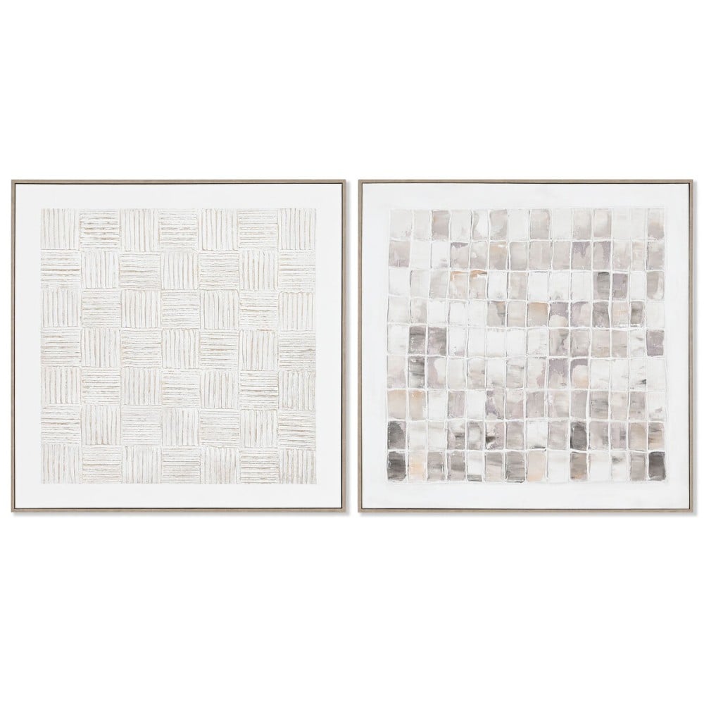 Leinwand Home ESPRIT Kiefer Leinwand 82 x 4,5 x 82 cm 82,2 x 4,5 x 82,2 cm