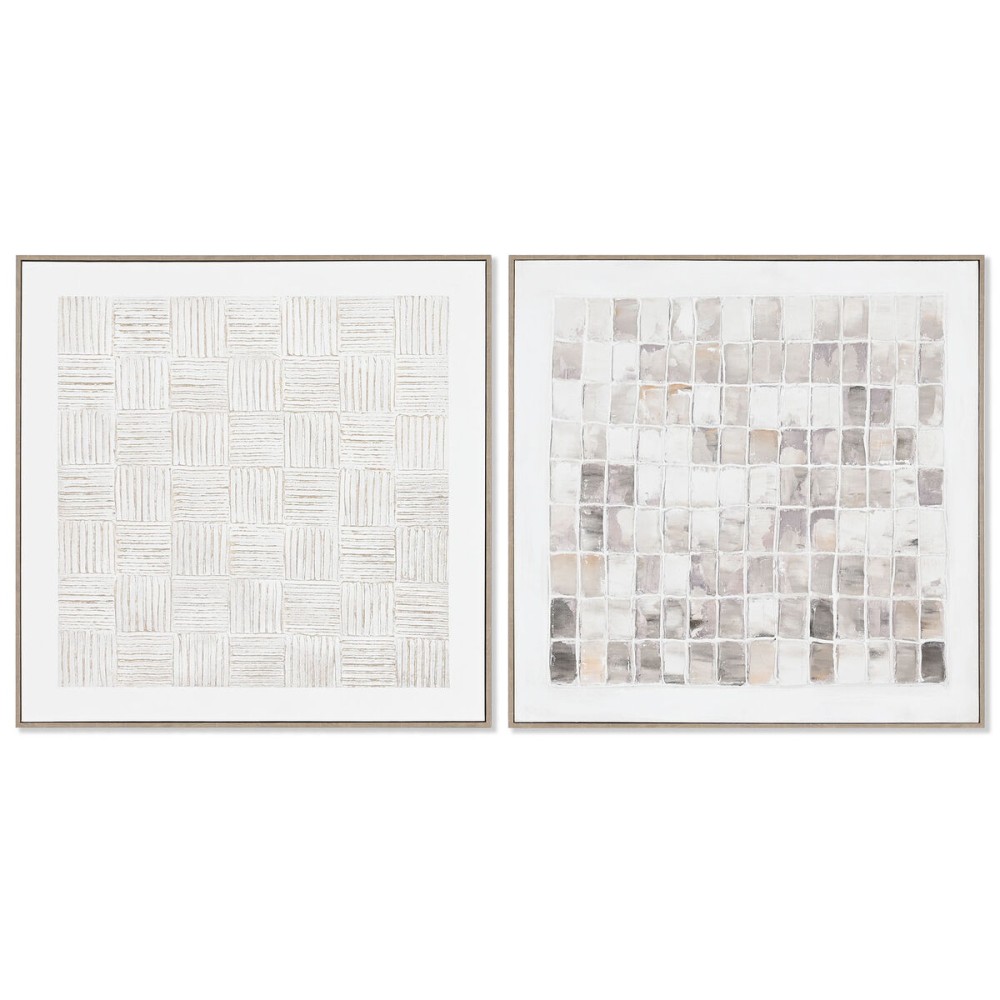 Toile Home ESPRIT Pin Toile 82 x 4,5 x 82 cm 82,2 x 4,5 x 82,2 cm