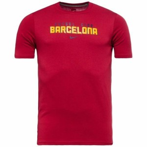 Kurzarm-T-Shirt für Kinder Nike FC Barcelona Club Rot