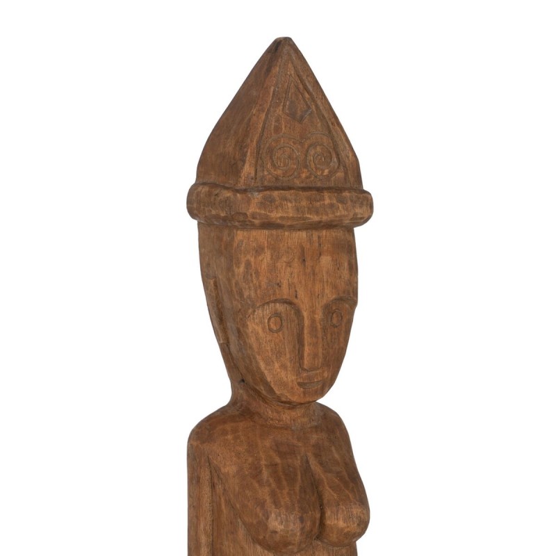 Figurine Décorative Naturel Africain 14 x 14 x 88,5 cm