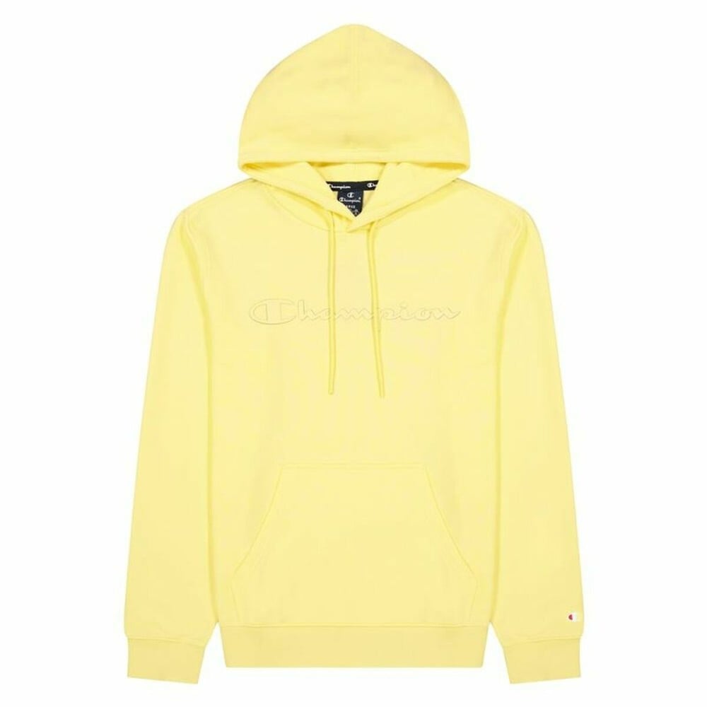 Men’s Hoodie Champion Script Logo Hoodie M Yellow