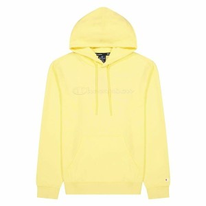 Sweat à capuche homme Champion Script Logo Hoodie M Jaune