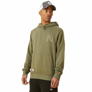 Herren Sweater mit Kapuze New Era MLB New York Yankees Khaki