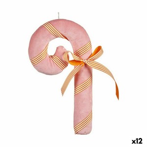 Décorations de Noël Krist+ 64815492 Rose Bâton 15 x 27 x 4 cm (12 Unités)