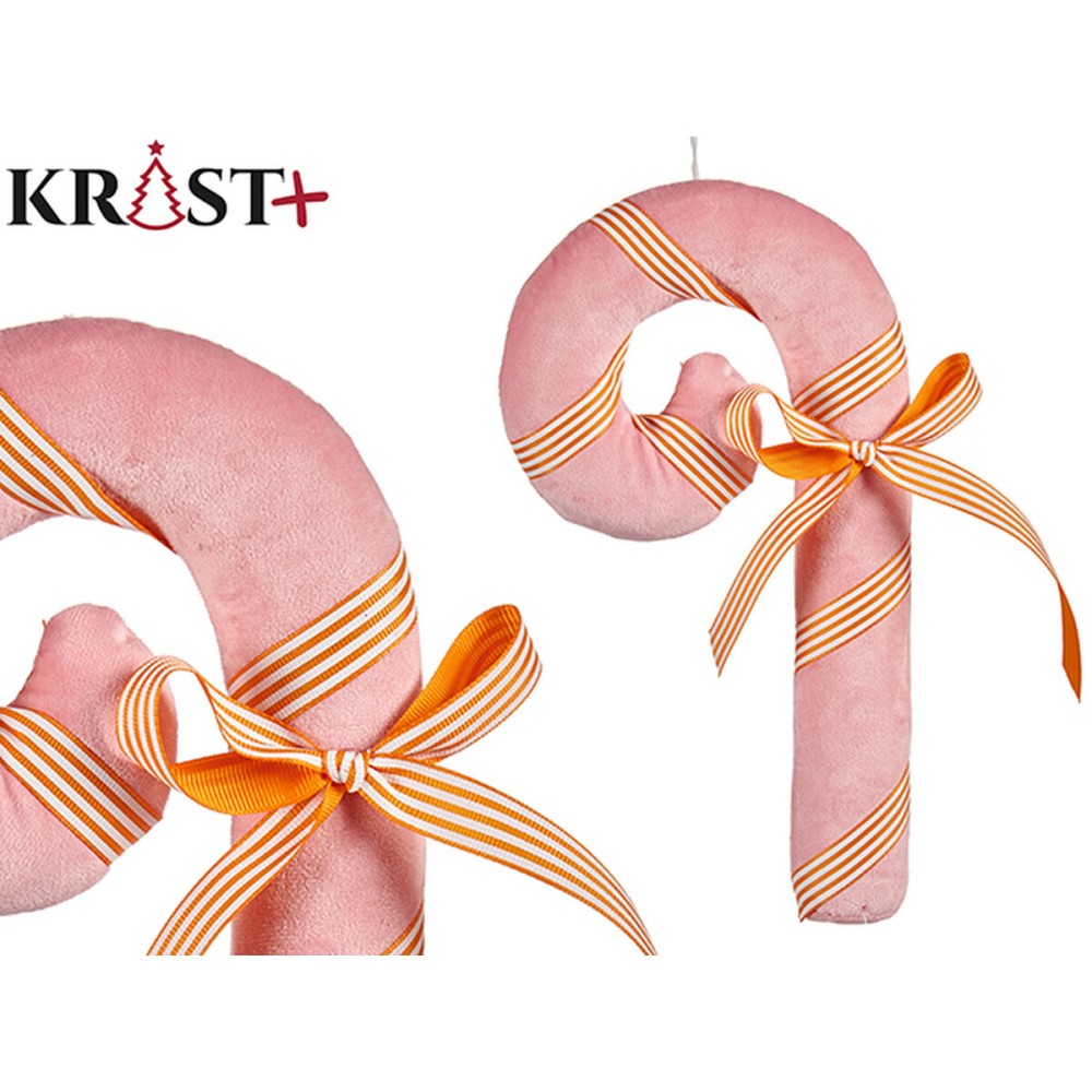 Décorations de Noël Krist+ 64815492 Rose Bâton 15 x 27 x 4 cm (12 Unités)