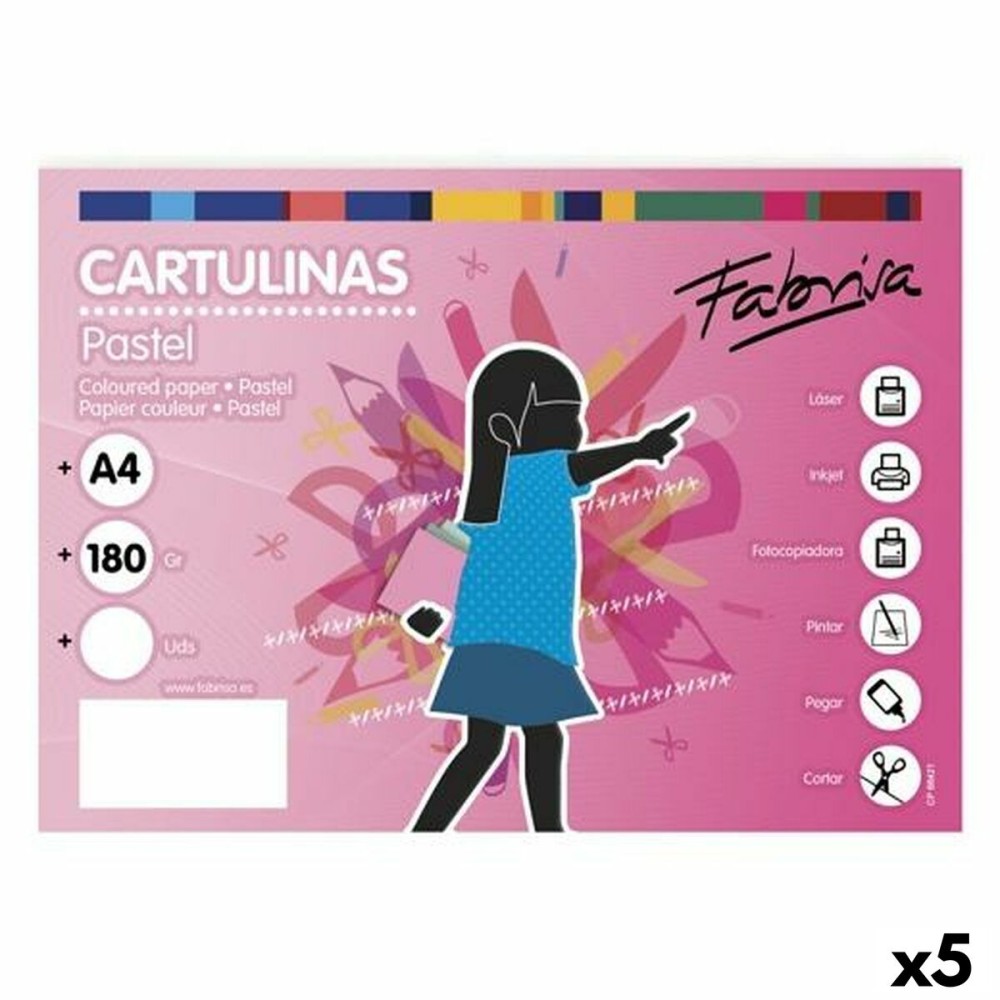 Papiers carton Fabrisa Blanc (5 Unités)