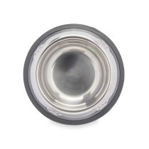 Dog Feeder Mascow 312 Grey Silver Rubber Metal 15 x 4 x 15 cm (24 Units)