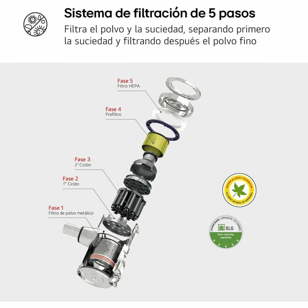 Aspirateur Balai Cyclonique Sans Fil LG A9K-CORE3S