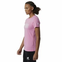 T-shirt à manches courtes femme New Balance Essentials Celebrate Rose