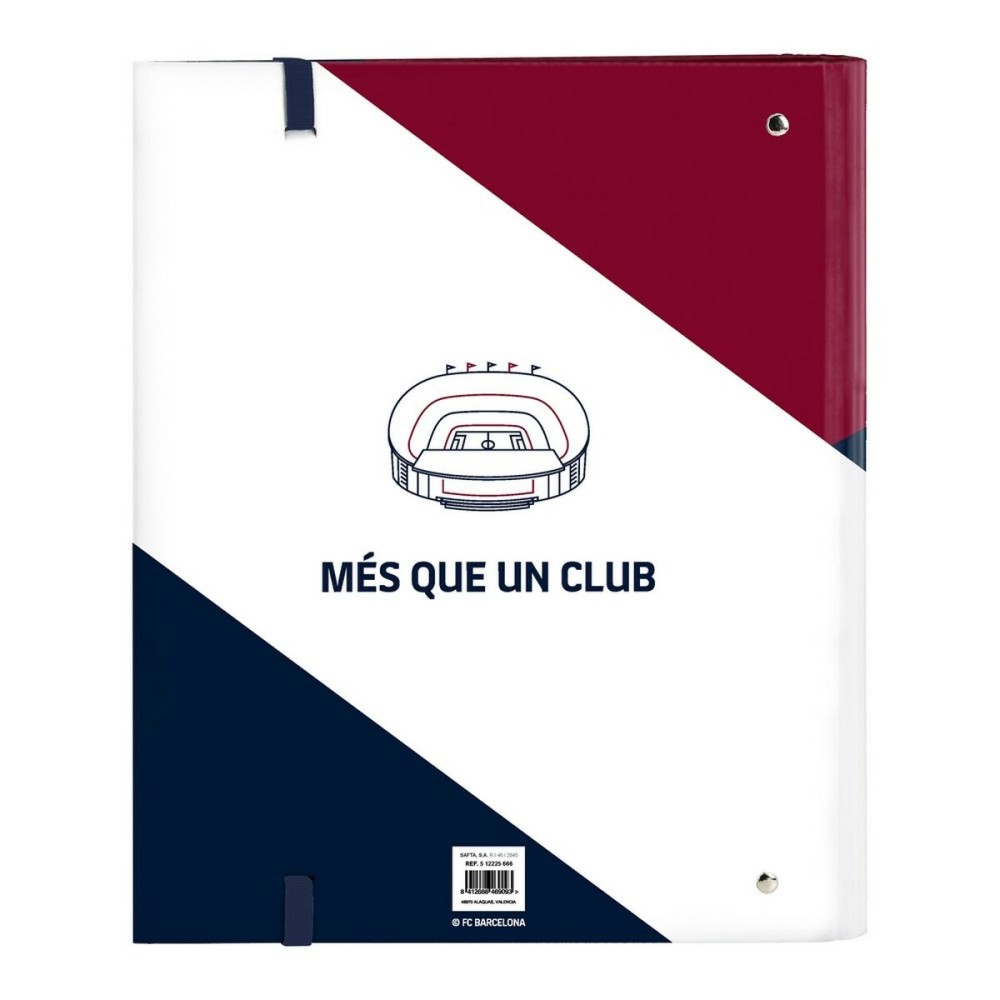 Reliure à anneaux F.C. Barcelona Corporativa A4 Bleu Bordeaux (27 x 32 x 3.5 cm) (35 mm)