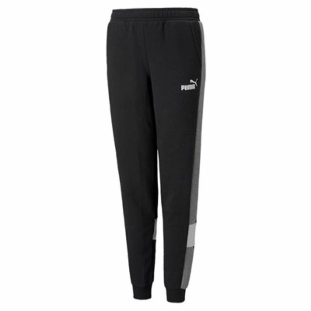 Pantalons de Survêtement pour Enfants Puma Essentials+ Colorblock K Noir